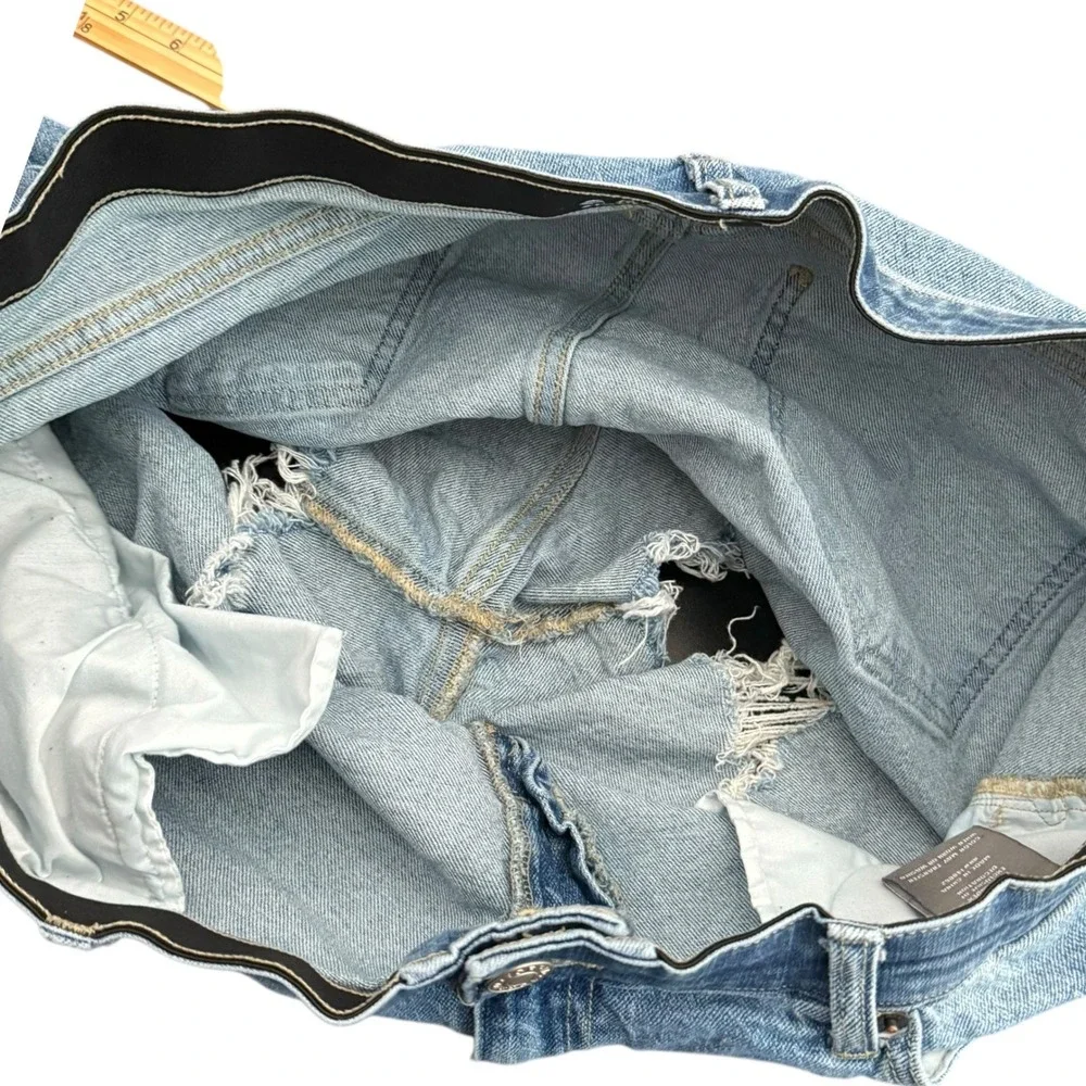 Torrid Plus Size 20 High Rise‎ Denim Shorts Distressed Frayed Cutoff Boho Grunge